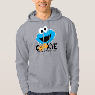 Moletom Rua Sésamo Cookie Monster Loving Cookies