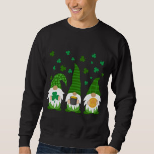 Moletom Rua Verde Gnomo. Gnomo Irlandês do Dia de Patrick