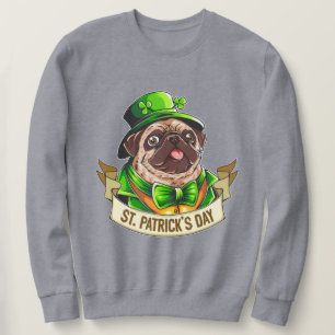 Moletom Ruas, o Pug do Dia de Patrick