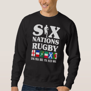 Moletom Rugby 6 Nações Reino Unido França Irlanda Itália