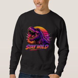 Moletom Rugido Retro Neon T-Rex