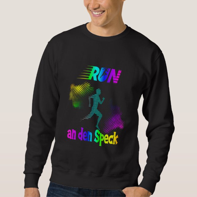Moletom Runner Ran To Bacon For Joggers Corrida Runnin (Frente)