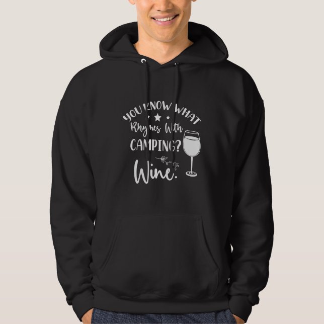 Moletom Sabe O Que Rita Com O Vinho De Campingwine (Frente)