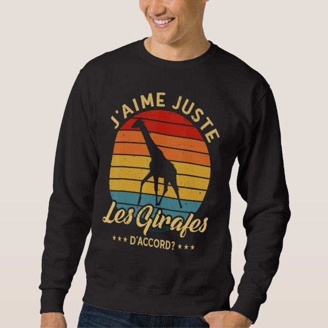 Moletom Safari Giraffe I Love Girafas (Frente)