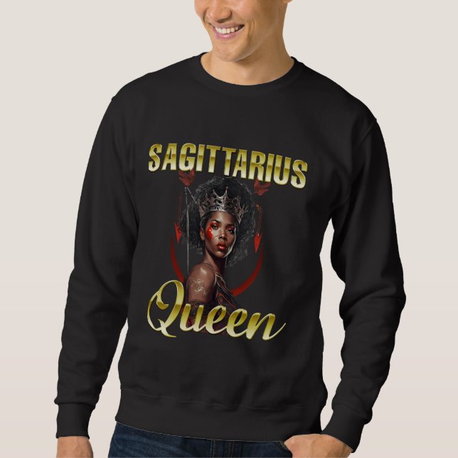 Moletom Sagittarius - Sinal da Rainha Negra Zodiac (Frente)
