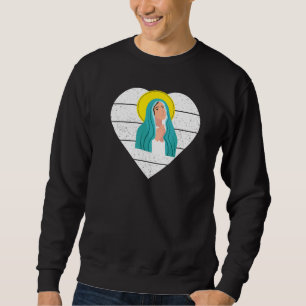 Moletom Sagrada Virgem Maria Santo Rosário Católico Devoto