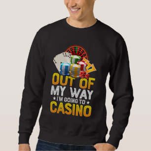 Moletom Sai do meu caminho Eu vou ao Gambler Casino