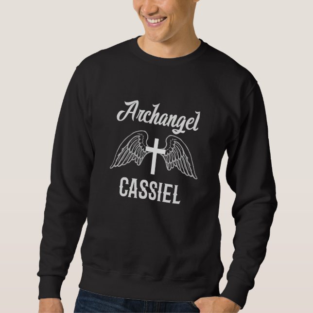 Moletom Saint Cassiel the Archangel Traditional Catholic P (Frente)