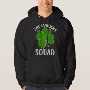 Moletom Saint Patricks Day Cote Shenanigans Squad Irish