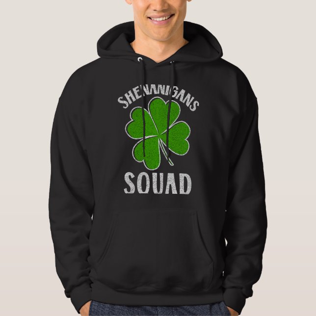 Moletom Saint Patricks Day Cote Shenanigans Squad Irish (Frente)