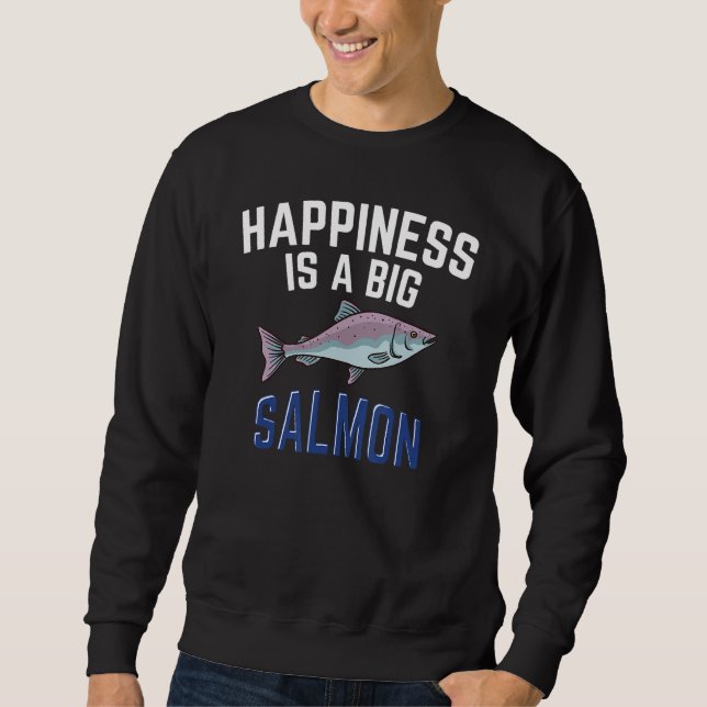 Moletom Salmon Fishing Seasoning Fish Hunting (Frente)