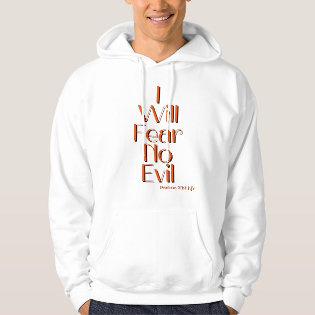 Moletom Salmos 23:4 Citação Versa Bíblia Masculina (Frente)