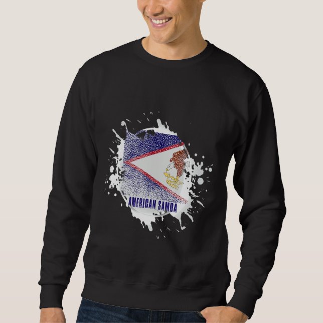 Moletom Salpico de Samoa Americana (Frente)