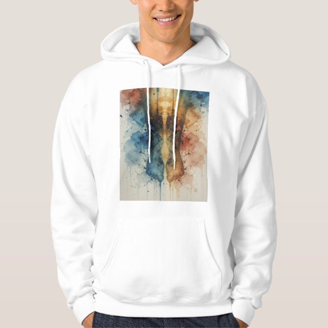 Moletom Salpicos, vibrações de pintura, (Frente)