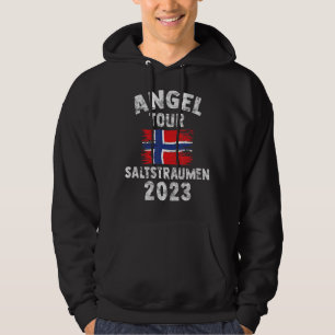 Moletom Salttraumen 2023 Angel Tour para a Noruega com ban