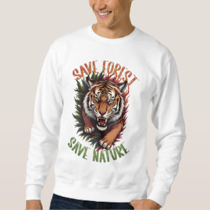 Moletom Salvar a Floresta Salvar Natureza - Design do Tigr