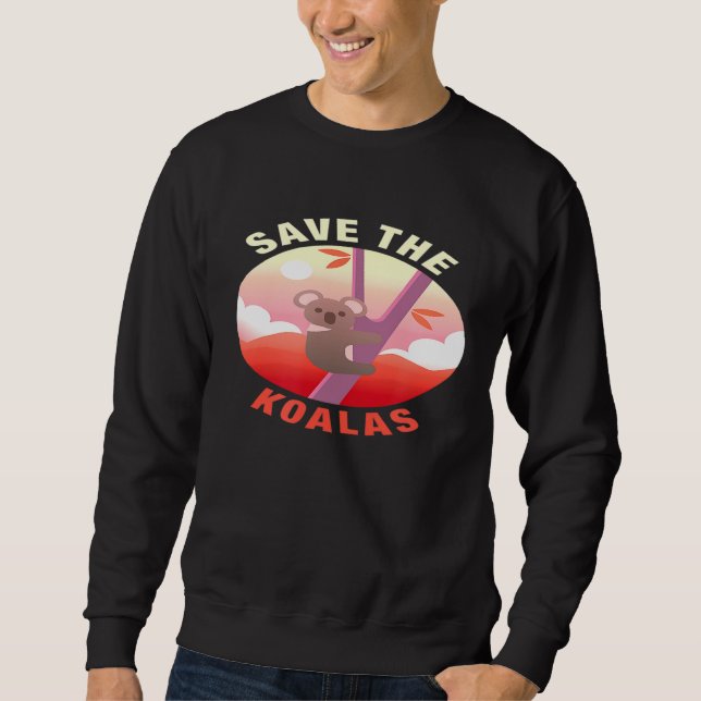 Moletom Salve Koalas - Cute Koala Bears Aussie Mate Bus (Frente)