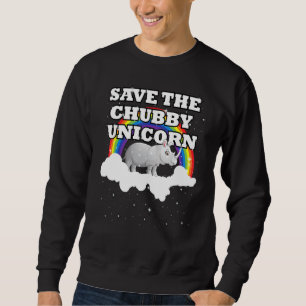 Moletom Salve O Chubby Cute Unicorn Rainbow Rhino Idea