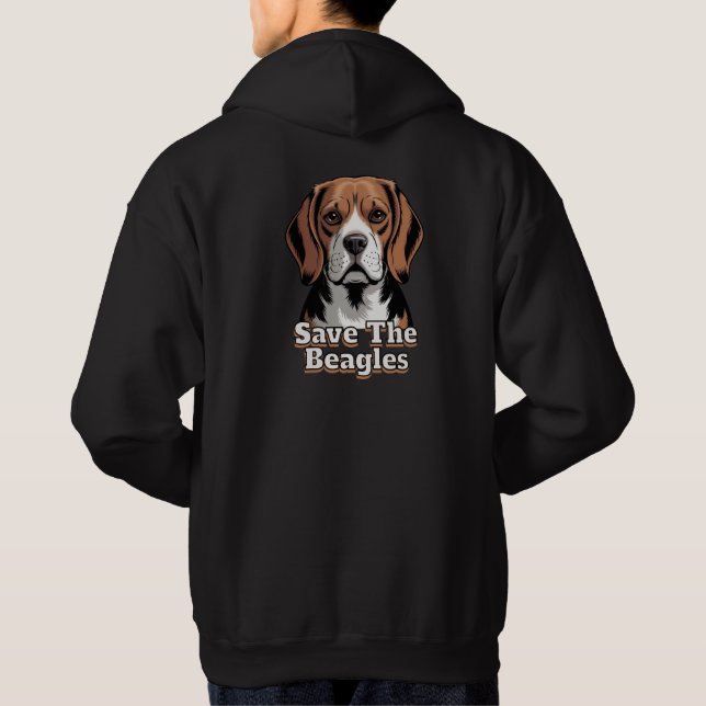 Moletom Salve os Beagles | Amantes de Cães (Verso)