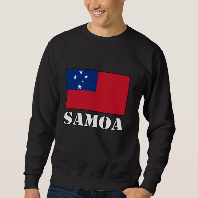 Moletom Samoa Bandeira Samoana Herança Orgulho Samoano Sam (Frente)