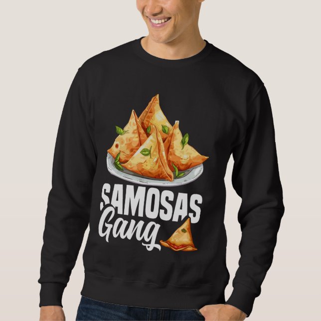 Moletom Samosas Comida Samosa Culinária de Alimentos Veget (Frente)