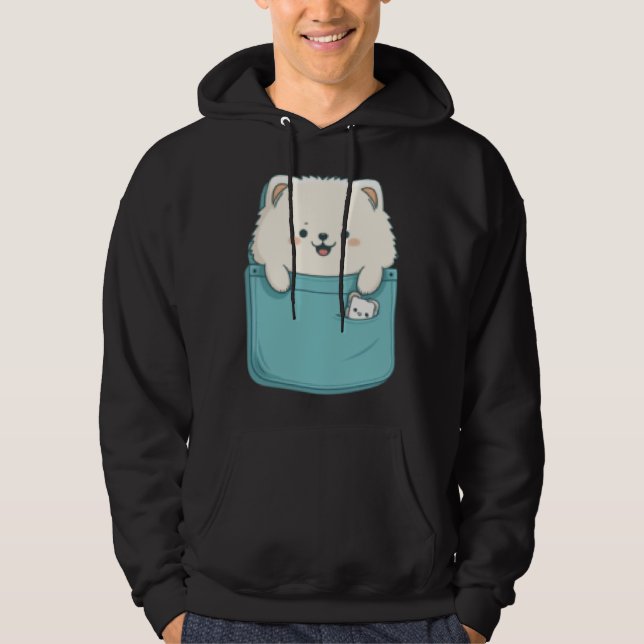 Moletom Samoyed Dog in your Pocket Dog   3 (Frente)