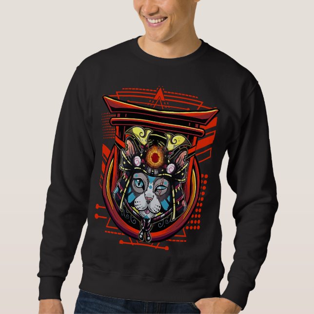 Moletom Samurai Cat (Frente)