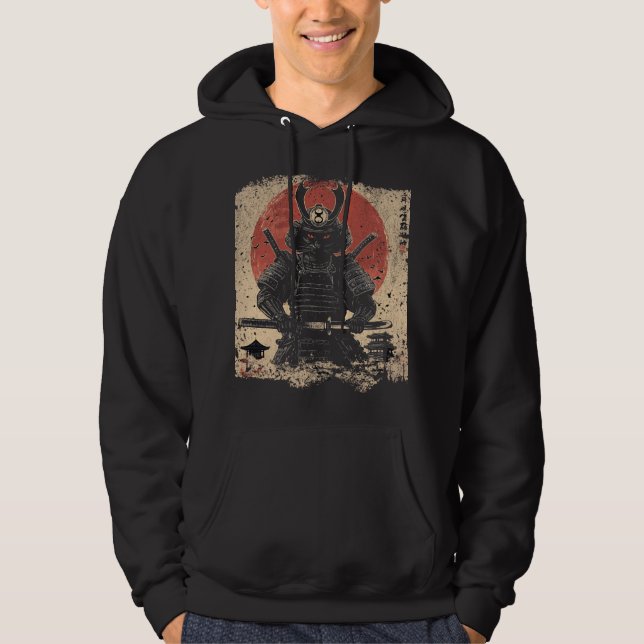 Moletom Samurai Cat Warrior Art Lovers (Frente)