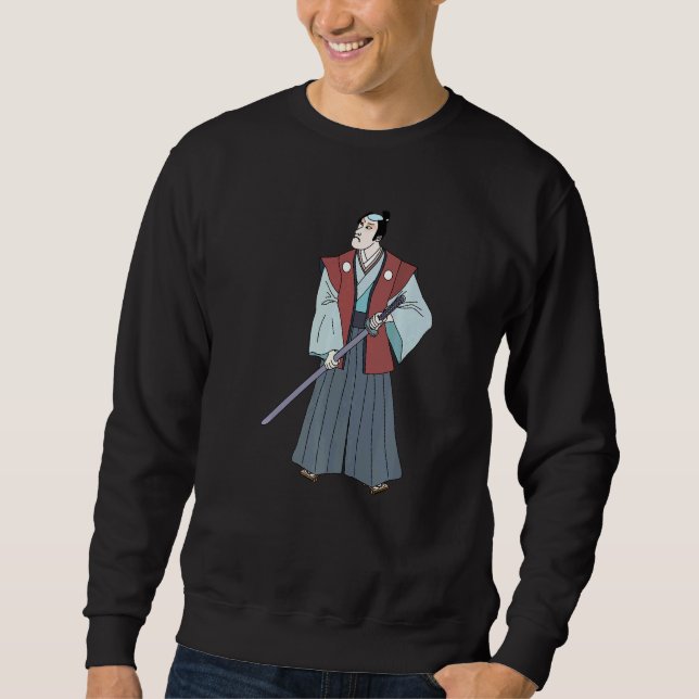 Moletom Samurai Guerreiro Japonês Medieval Xogum Militar  (Frente)