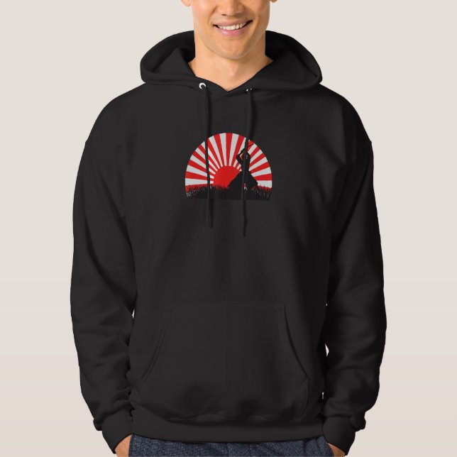 Moletom samurai japonês ninja espadachim (Frente)