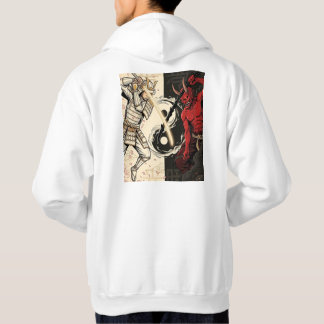 Moletom Samurai vs Japanese Oni Demon Dual Yin Yang Graphi