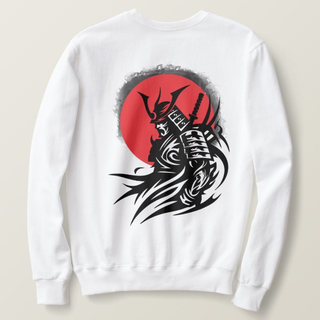 Moletom Samurai Warrior com T-Shirt Gráfico de Sol Ascensã (Verso do Design)