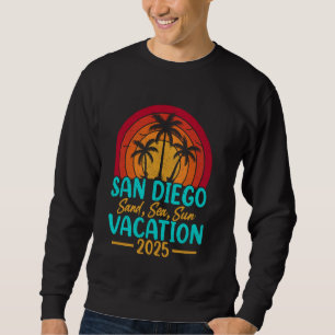 Moletom San Diego Beach California Sand Sea Sun Vacage 2