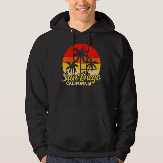 Moletom San Diego California Palm Tree Summer Surfing (Frente)