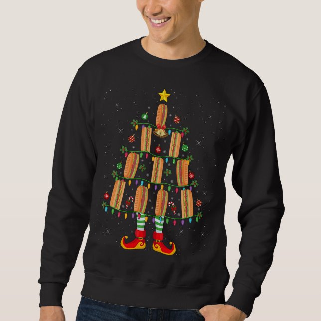 Moletom Sandwich Lover Xmas Holidy Lighting Sandwich Chri (Frente)