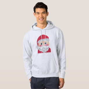 Moletom santa claus emoji mens capuz