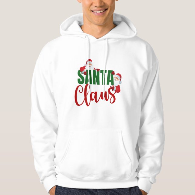 Moletom Santa Claus Moderno Trendy Na moda Bonito Natal (Frente)