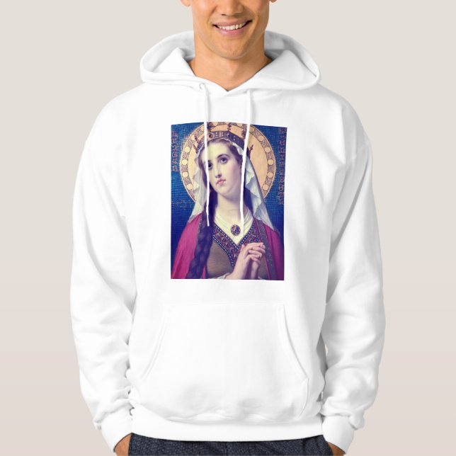 Moletom Santa Isabel da Hungria Estilo Romântico Premium (Frente)