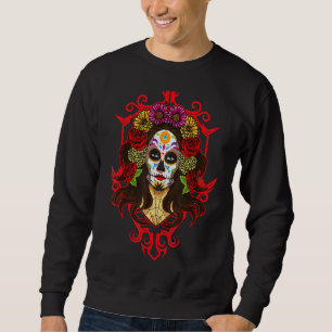 Moletom Santa Morte A Caveira Catrina Caveira de Açúcar