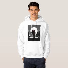 Moletom Santa Noir – Papai Noel Preto e Branco com Brilho