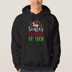 Moletom Santas Favoritas Er Tech Christmas Santa Hat