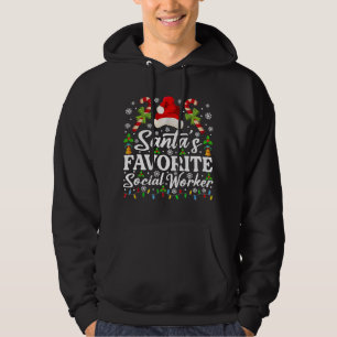 Moletom Santas Favoritas Trabalhador Social Engraçado Paja