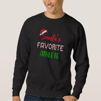 Moletom Santas Favorite Athlete Funny Athletics Christmas
