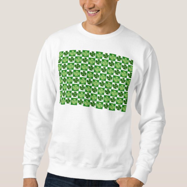 Moletom Santo de trevas verdes de quatro folhas de Slipper (Frente)
