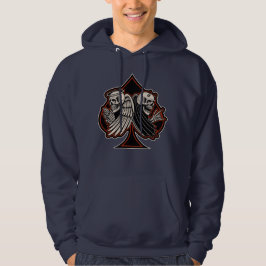 Moletom Santo ou Pecador Motoqueiro Ás de Espadas Old Scho