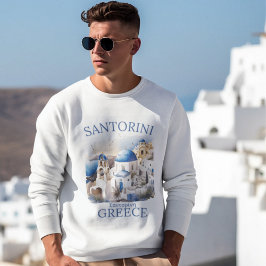 Moletom Santorini Greece Beautiful Paradise