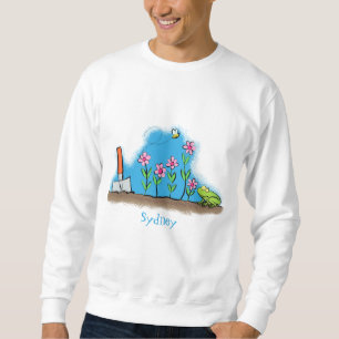 Moletom Sapo bonito e abelha na ilustração de desenho anim