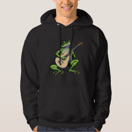 Moletom Sapo Engraçado Tocando Guitarra