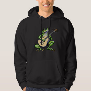 Moletom Sapo Engraçado Tocando Guitarra