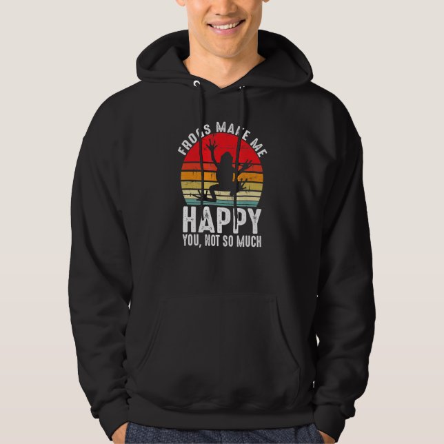 Moletom Sapos Me Fazem Feliz Sapo Amfíbio (Frente)